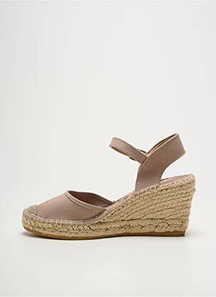 Espadrilės apvalus mygtukas kulnas nuo 4 iki 6 cm bežinis LA MAISON DE L'ESPADRILLE moteris