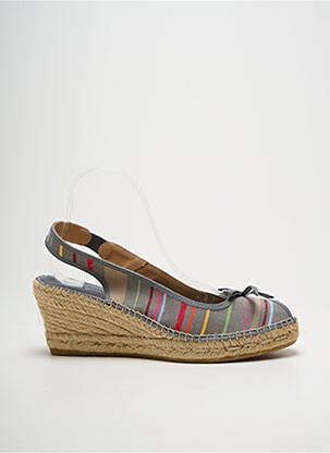 Espadrilės atvira pabaiga kulnas nuo 7 iki 9 cm pilka LA MAISON DE L'ESPADRILLE moteris