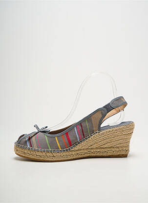 Espadrilės atvira pabaiga kulnas nuo 7 iki 9 cm pilka LA MAISON DE L'ESPADRILLE moteris