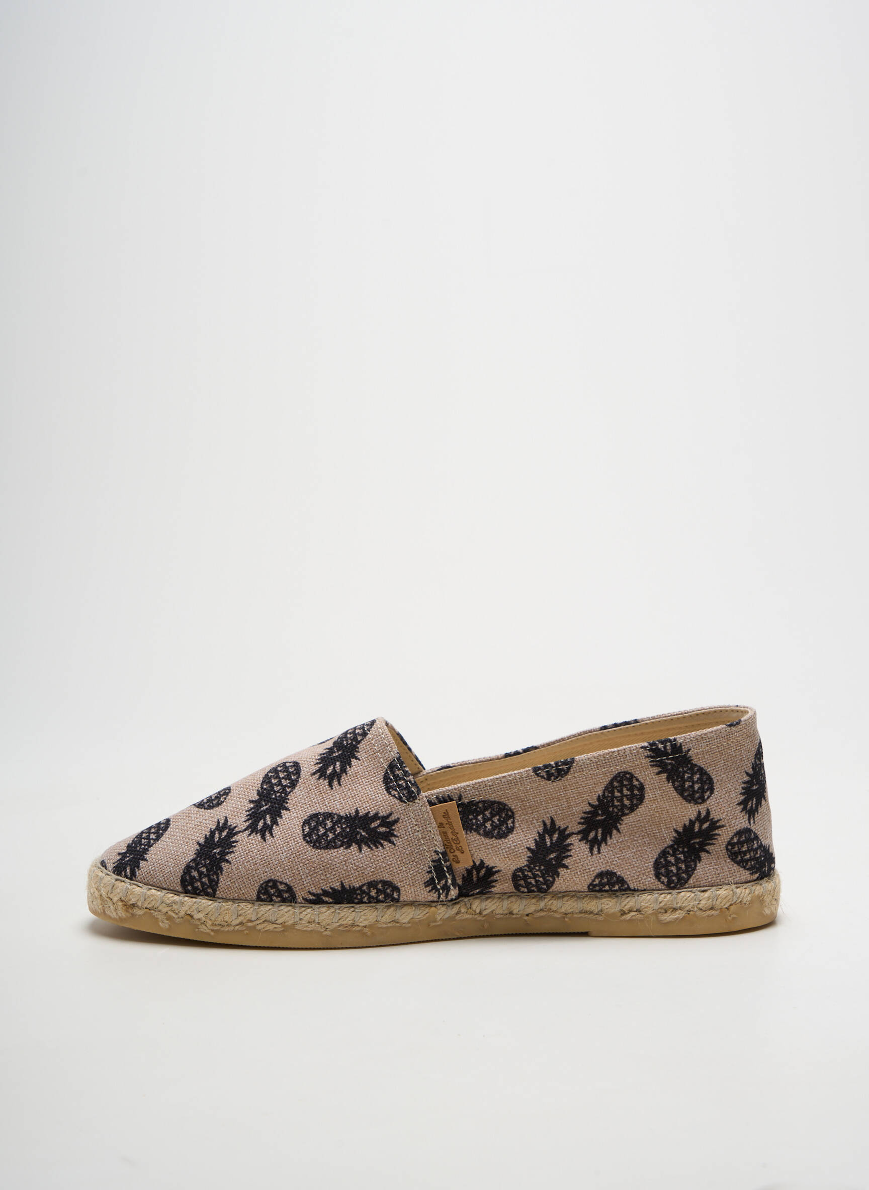 Espadrilės apvalus mygtukas plokščias kulnas iki 3 cm bežinis LA MAISON DE L'ESPADRILLE moteris
