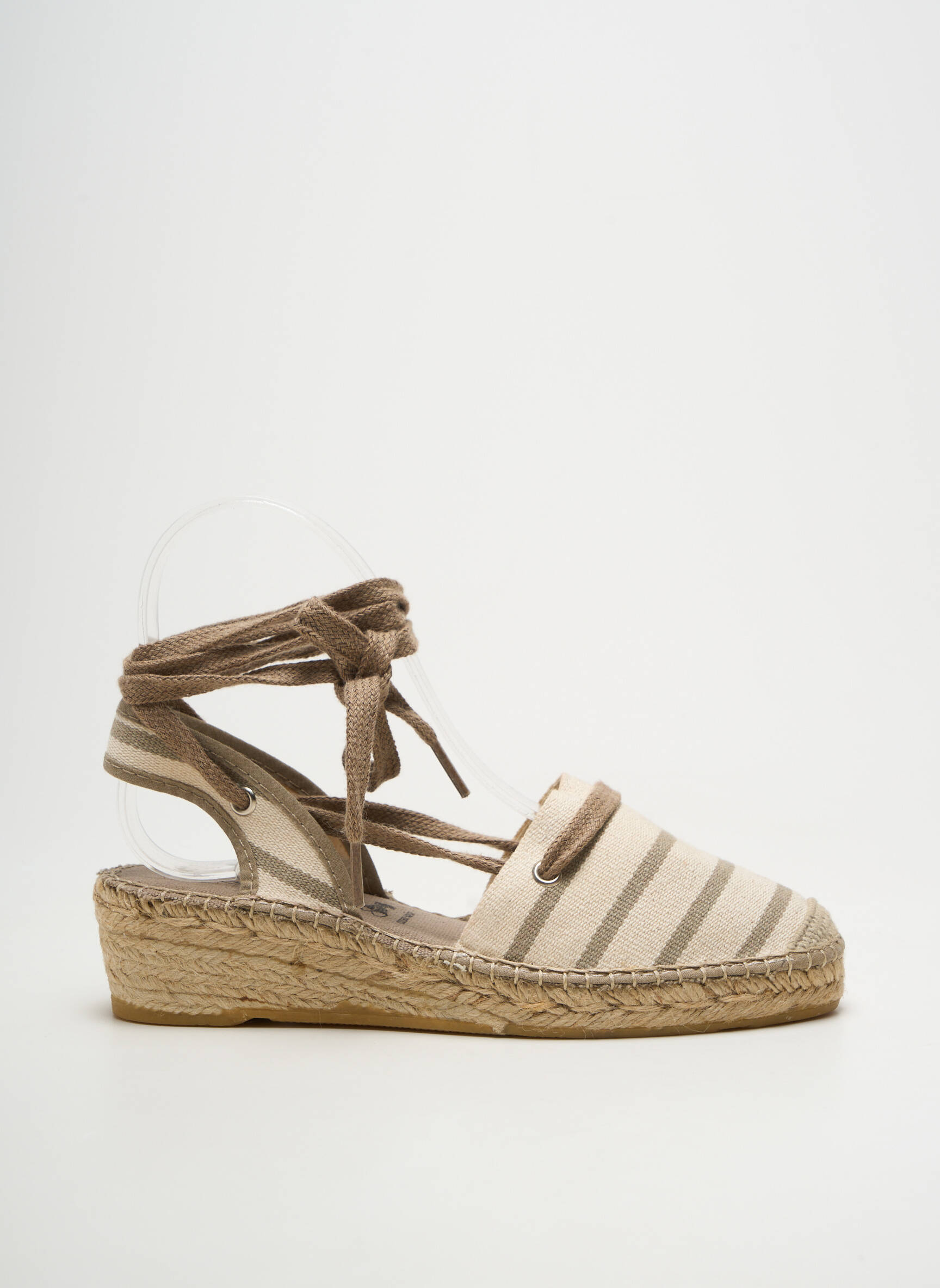Espadrilės šnervių uždarymas kulnas nuo 4 iki 6 cm bežinis LA MAISON DE L'ESPADRILLE moteris