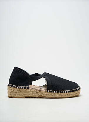 Espadrilės apvalus mygtukas kulnas nuo 4 iki 6 cm juodas LA MAISON DE L'ESPADRILLE moteris