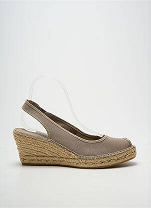 Espadrilės atvira pabaiga kulnas nuo 7 iki 9 cm pilka LA MAISON DE L'ESPADRILLE moteris