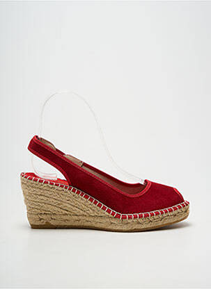 Espadrilės atvira pabaiga kulnas nuo 7 iki 9 cm raudona LA MAISON DE L'ESPADRILLE moteris