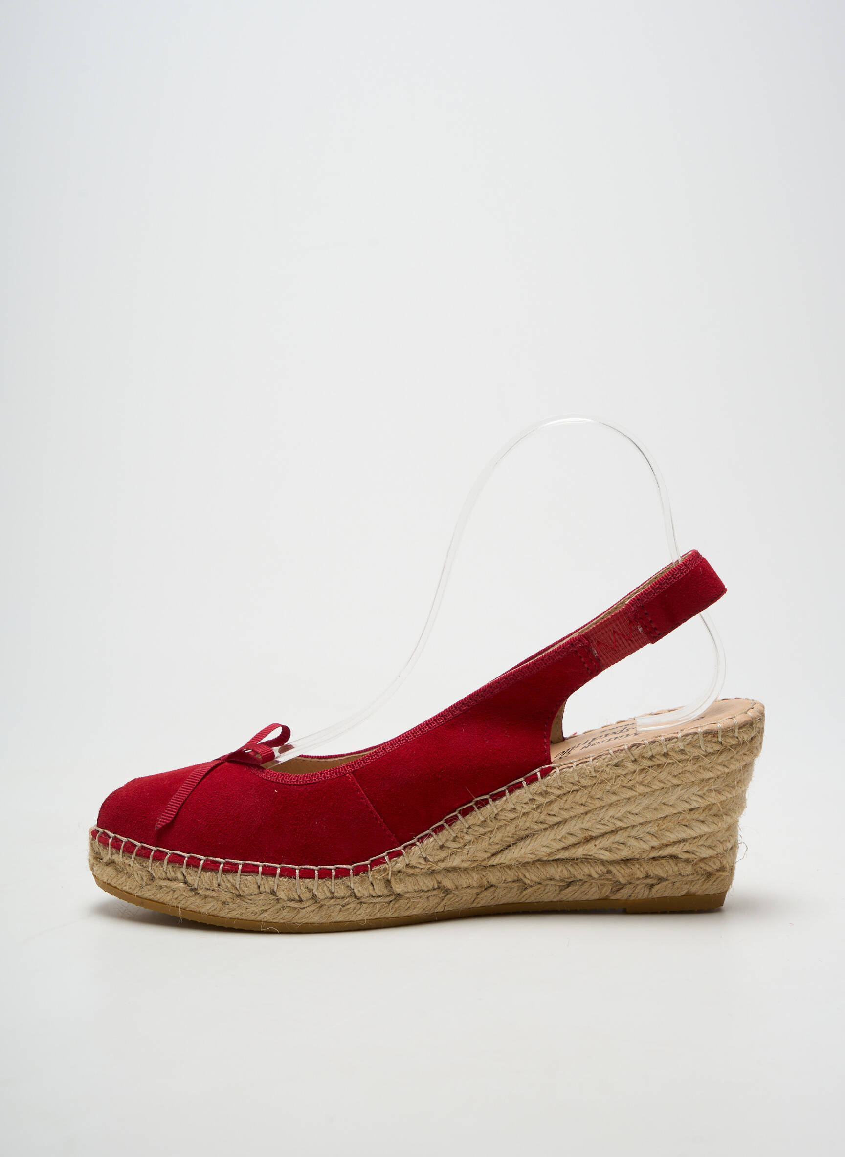 Sandalai/nu pėdos kompensuotas kulnas kulnas nuo 7 iki 9 cm raudona LA MAISON DE L'ESPADRILLE moteris