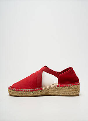 Espadrilės apvalus mygtukas kulnas nuo 4 iki 6 cm raudona LA MAISON DE L'ESPADRILLE moteris
