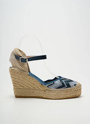 Espadrilės satino audinys 10 cm ir daugiau aukštakulniai mėlyna LA MAISON DE L'ESPADRILLE moteris