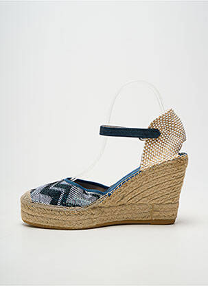 Espadrilės satino audinys 10 cm ir daugiau aukštakulniai mėlyna LA MAISON DE L'ESPADRILLE moteris