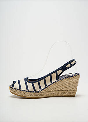 Espadrilės atvira pabaiga kulnas nuo 7 iki 9 cm mėlyna LA MAISON DE L'ESPADRILLE moteris