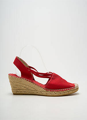 Espadrilės apvalus mygtukas kulnas nuo 7 iki 9 cm raudona LA MAISON DE L'ESPADRILLE moteris