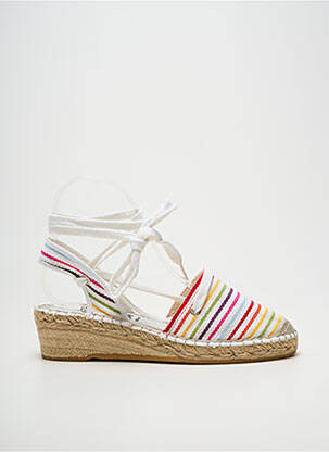 Espadrilės apvalus mygtukas kulnas nuo 4 iki 6 cm baltas LA MAISON DE L'ESPADRILLE moteris