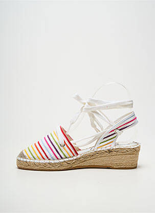 Espadrilės apvalus mygtukas kulnas nuo 4 iki 6 cm baltas LA MAISON DE L'ESPADRILLE moteris