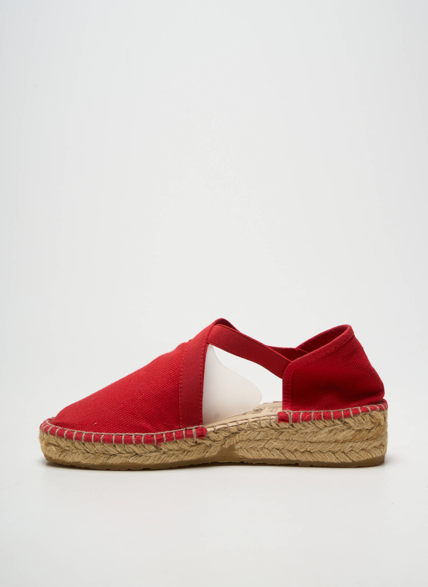 Espadrilės apvalus mygtukas kulnas nuo 4 iki 6 cm raudona LA MAISON DE L'ESPADRILLE moteris