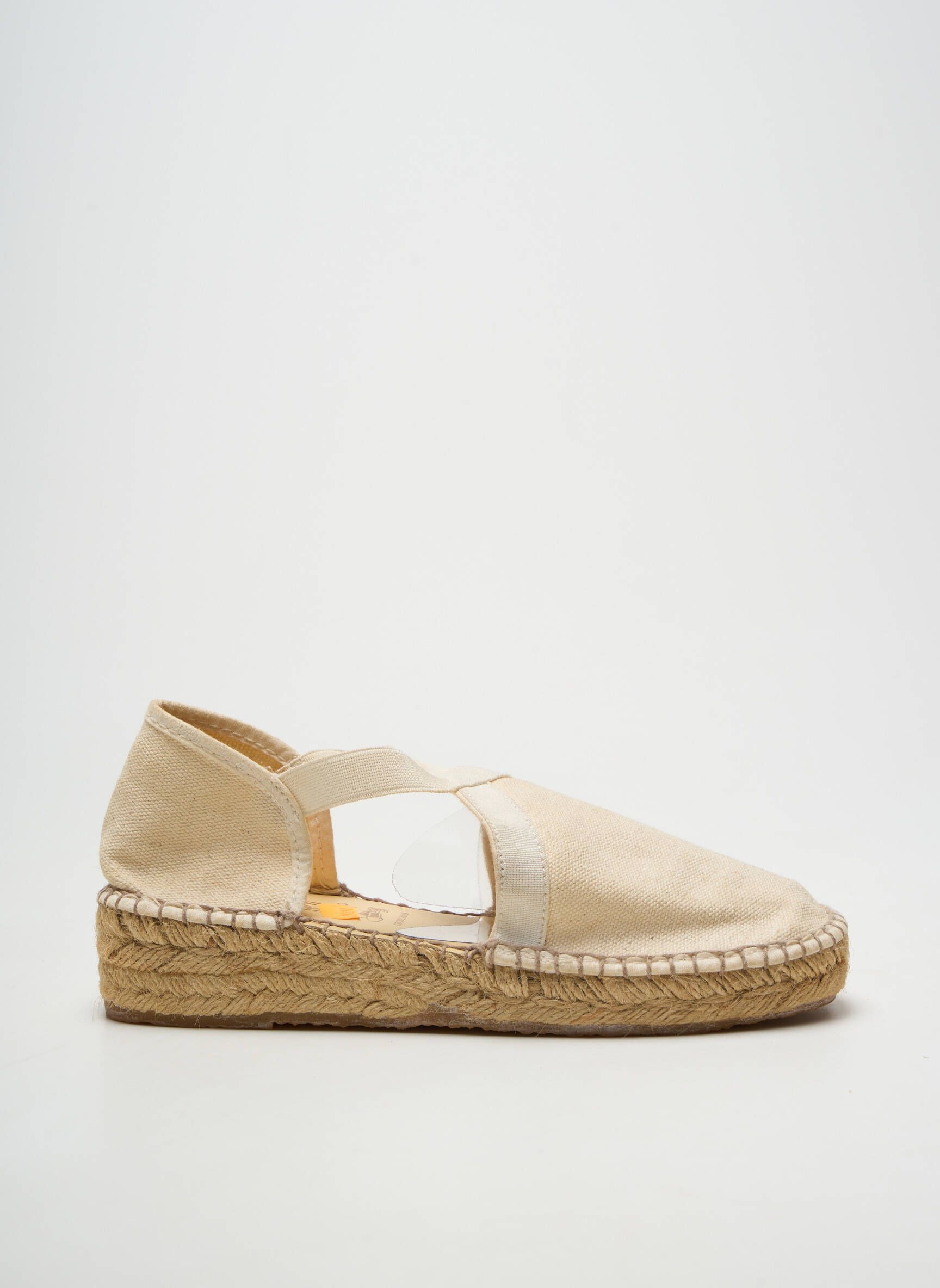 Espadrilės apvalus mygtukas kulnas nuo 4 iki 6 cm bežinis LA MAISON DE L'ESPADRILLE moteris