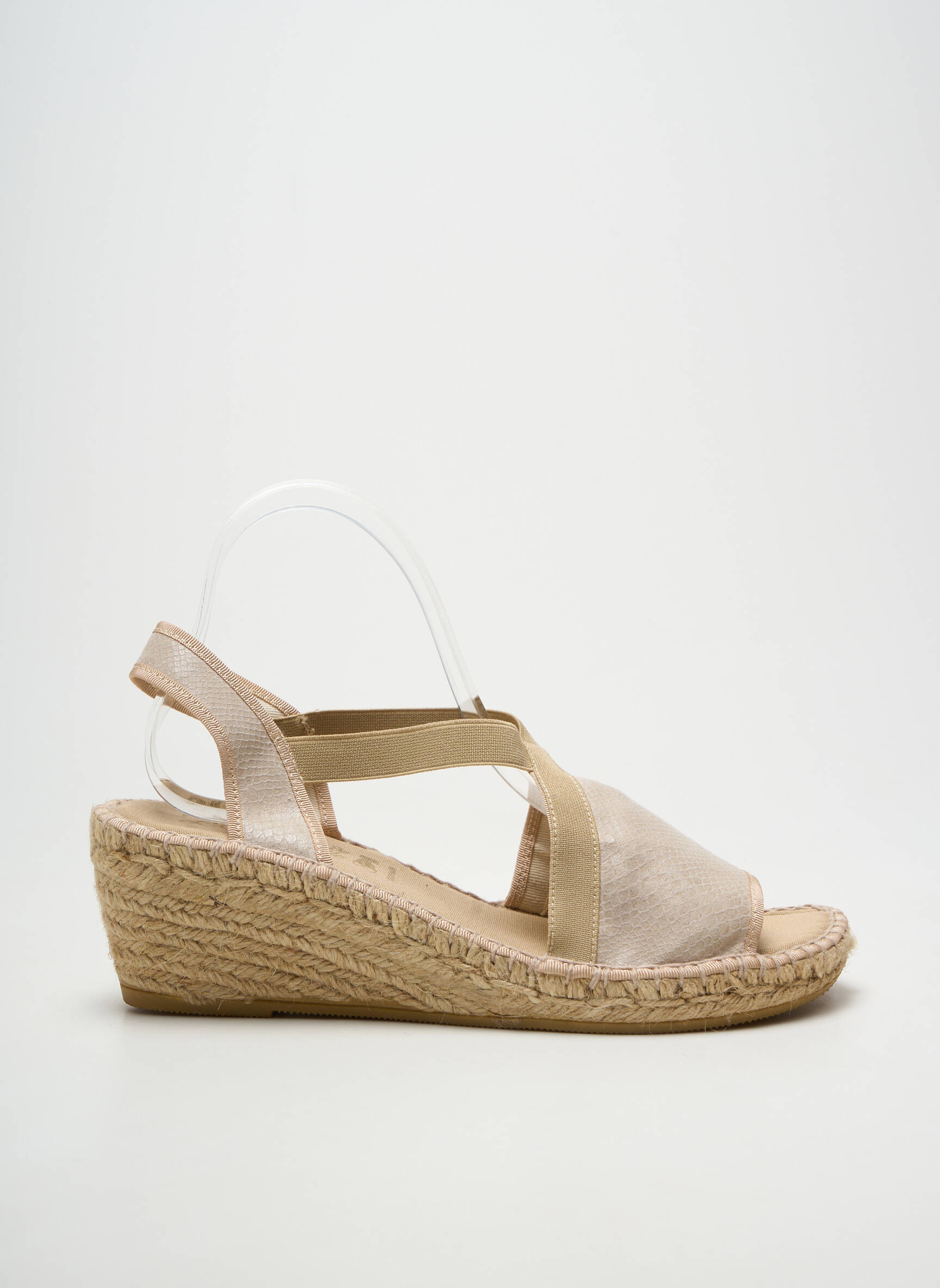 Espadrilės atvira pabaiga kulnas nuo 4 iki 6 cm bežinis LA MAISON DE L'ESPADRILLE moteris