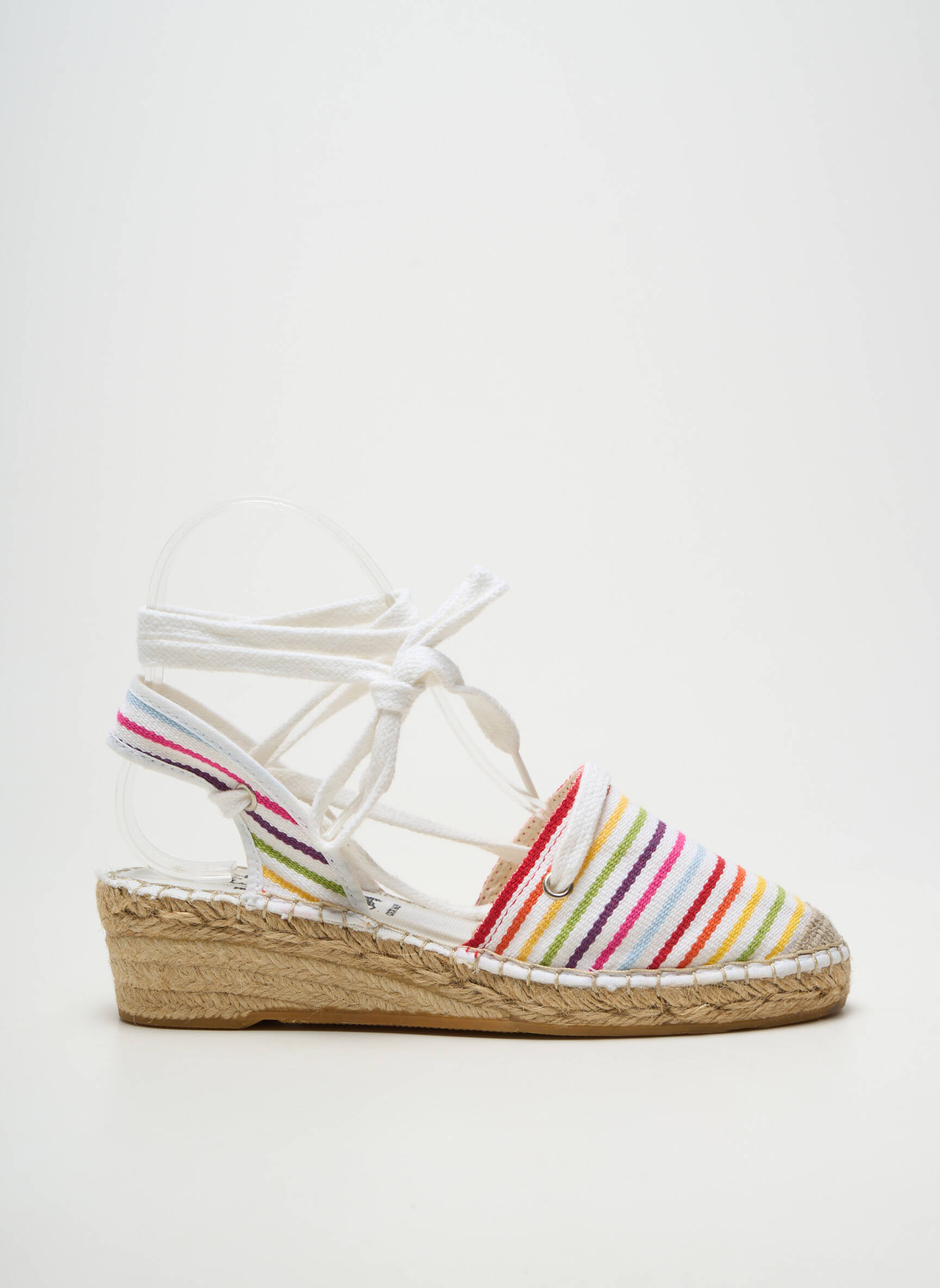 Espadrilės apvalus mygtukas kulnas nuo 4 iki 6 cm baltas LA MAISON DE L'ESPADRILLE moteris