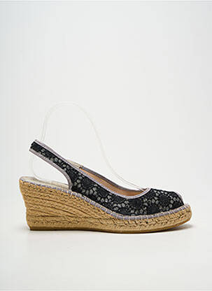 Espadrilės atvira pabaiga kulnas nuo 7 iki 9 cm juodas LA MAISON DE L'ESPADRILLE moteris