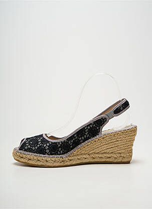Espadrilės atvira pabaiga kulnas nuo 7 iki 9 cm juodas LA MAISON DE L'ESPADRILLE moteris