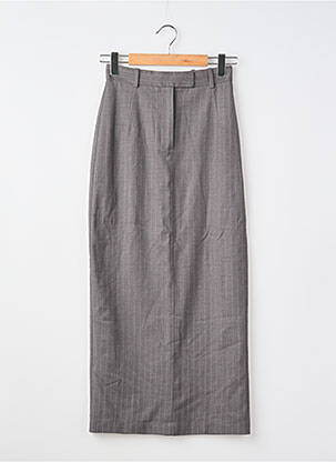 Ilgas sijonas tiesi kirpimas pilka H&M moteris