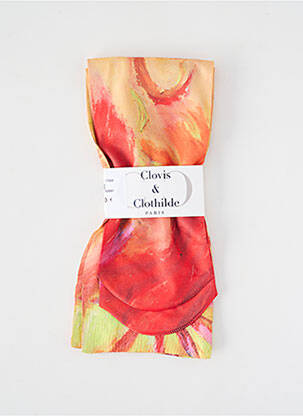 Kojinės fantazijos raštas raudona CLOVIS & CLOTHILDE moteris