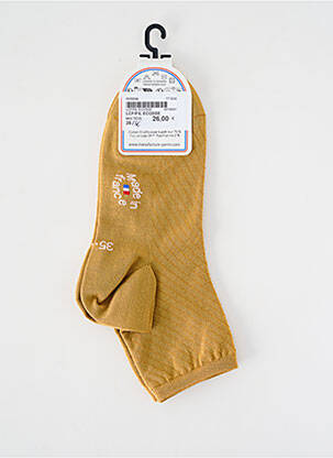 Kojinės tamprumas geltona LA CHAUSSETTE FRANÇAISE moteris