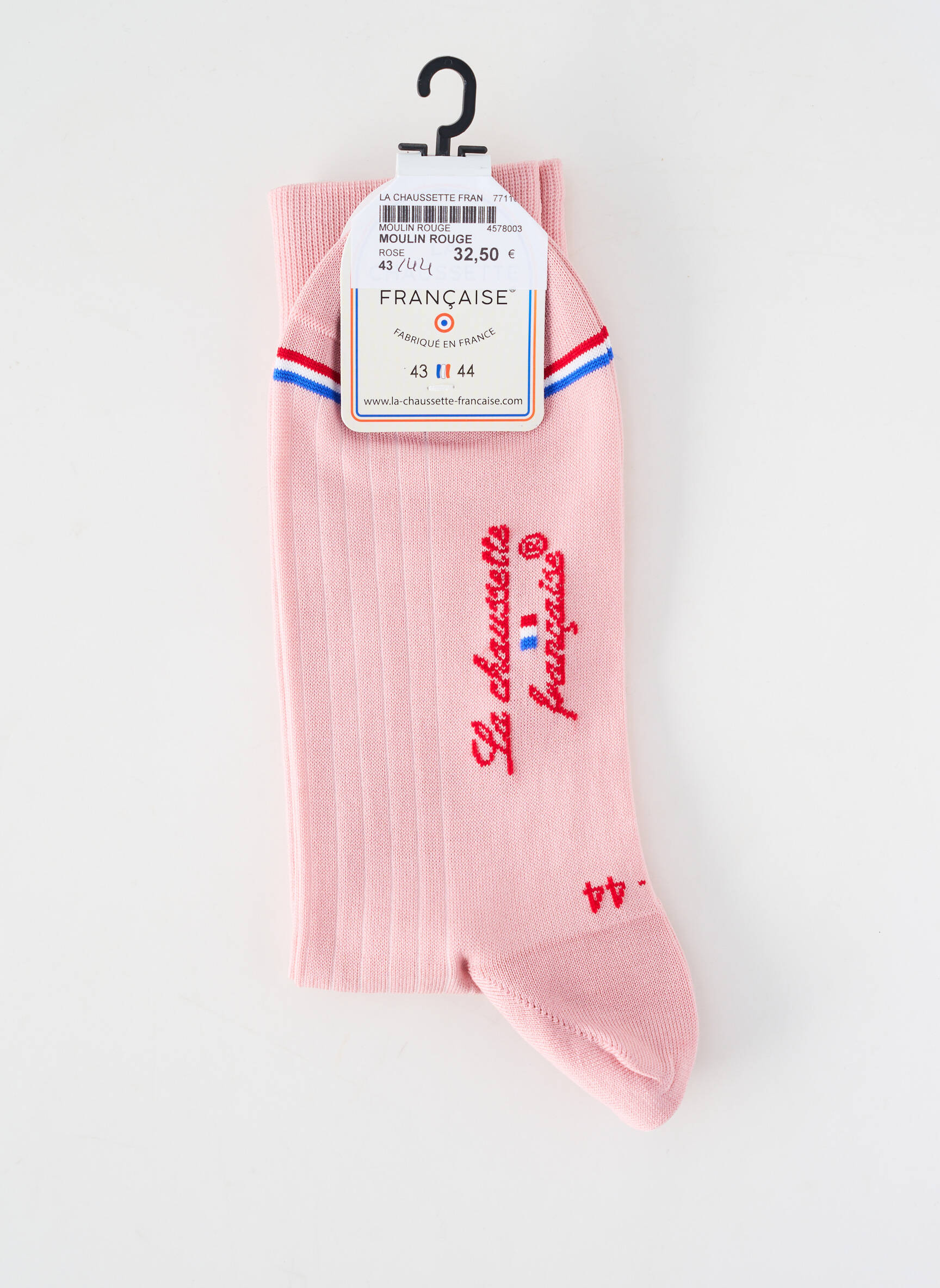Kojinės tamprumas rožinė LA CHAUSSETTE FRANÇAISE moteris