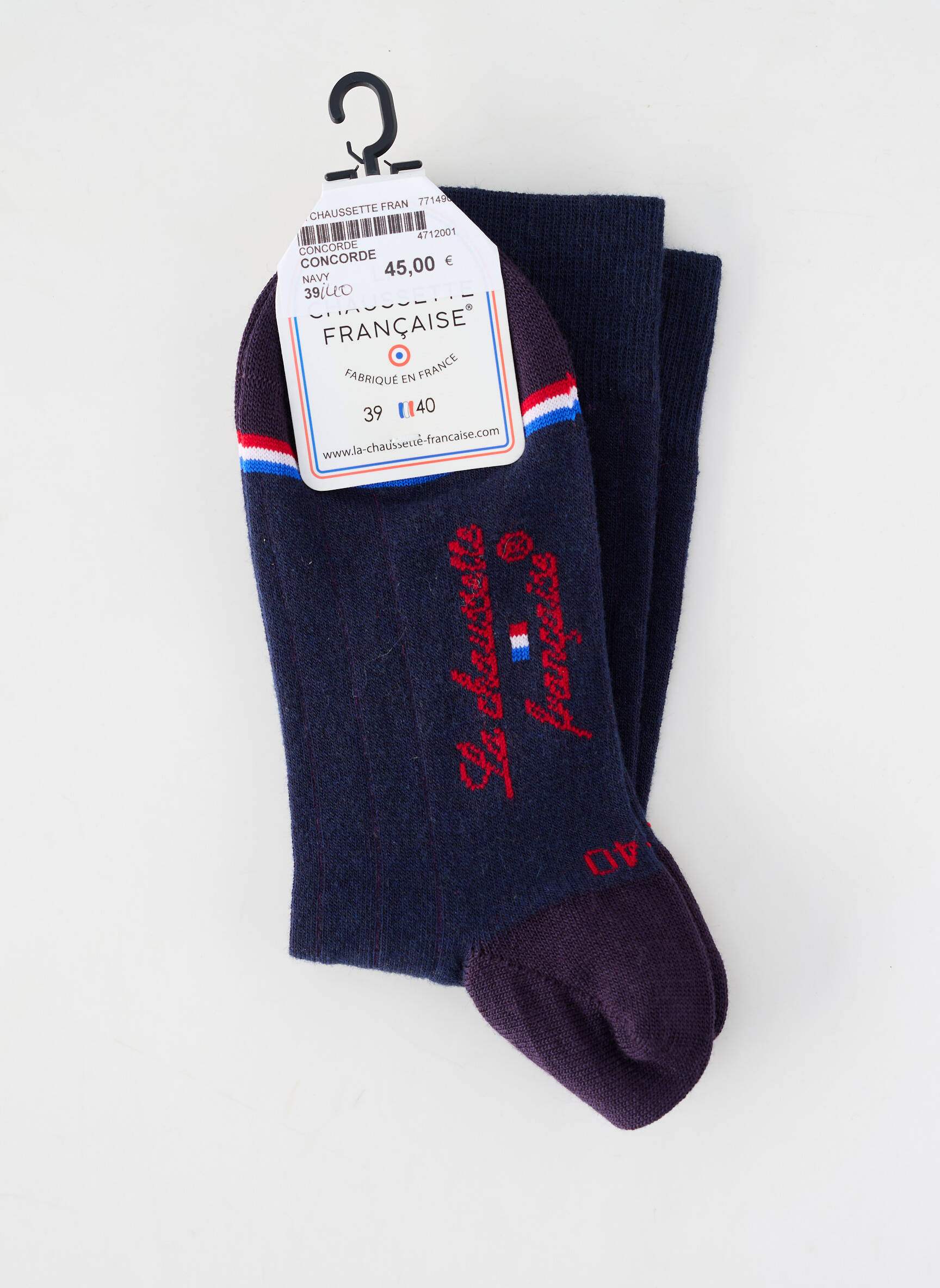 Kojinės tamprumas mėlyna LA CHAUSSETTE FRANÇAISE vyras