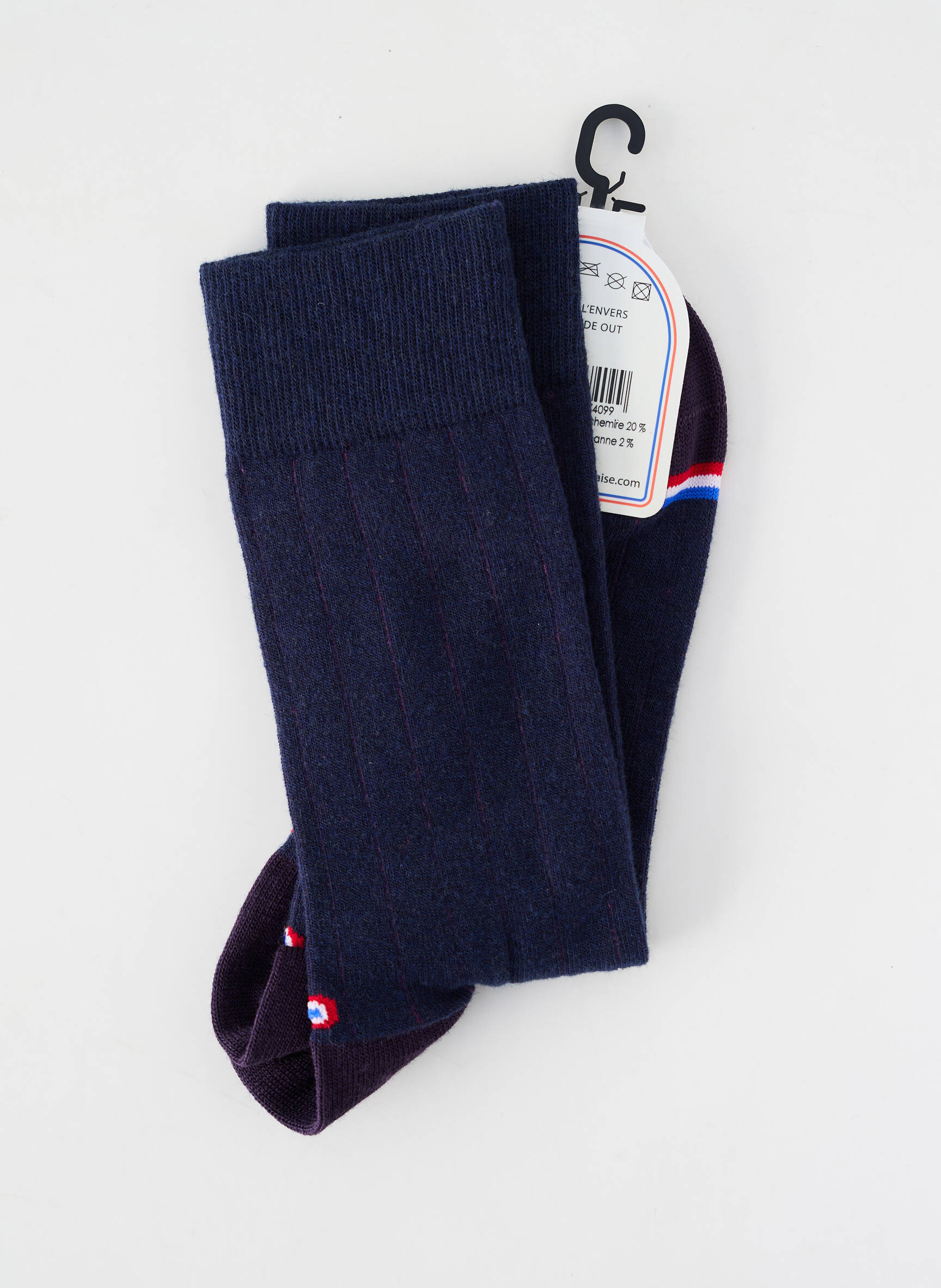 Kojinės tamprumas mėlyna LA CHAUSSETTE FRANÇAISE vyras