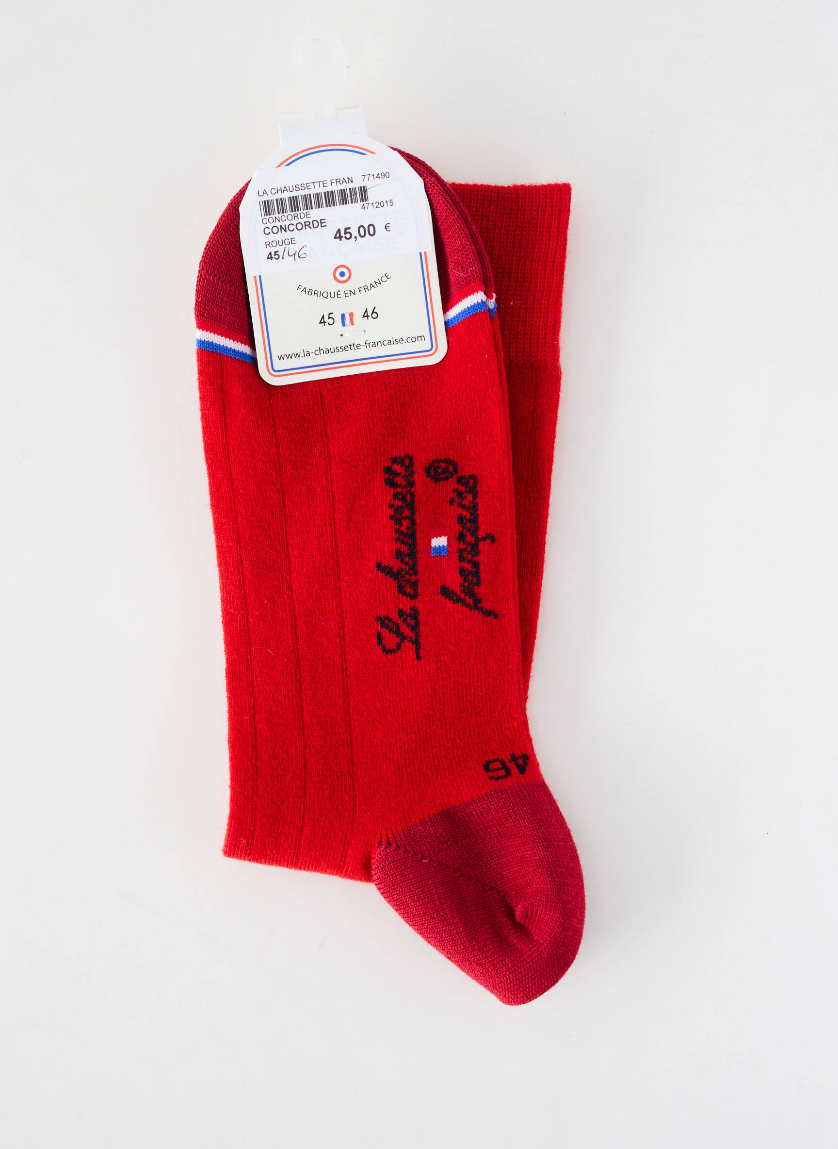 Kojinės tamprumas raudona LA CHAUSSETTE FRANÇAISE vyras