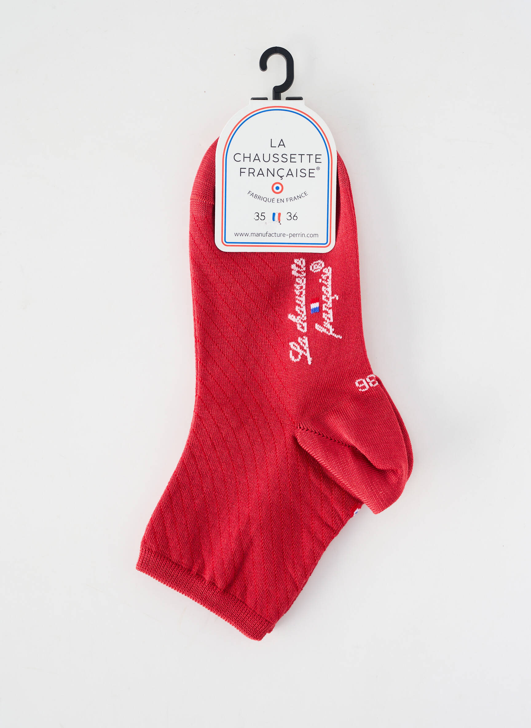Kojinės tamprumas raudona LA CHAUSSETTE FRANÇAISE moteris