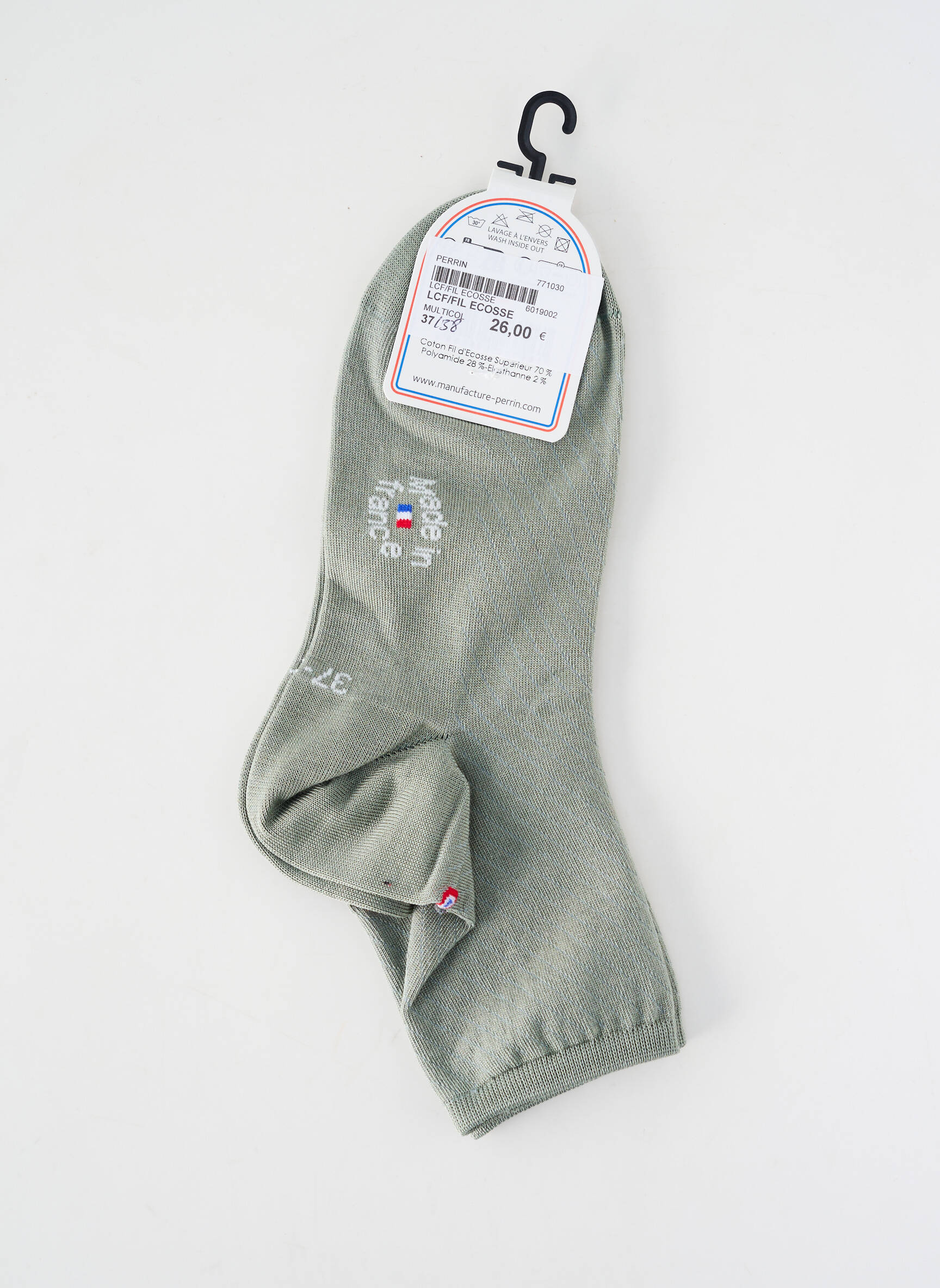 Kojinės tamprumas žalias LA CHAUSSETTE FRANÇAISE moteris