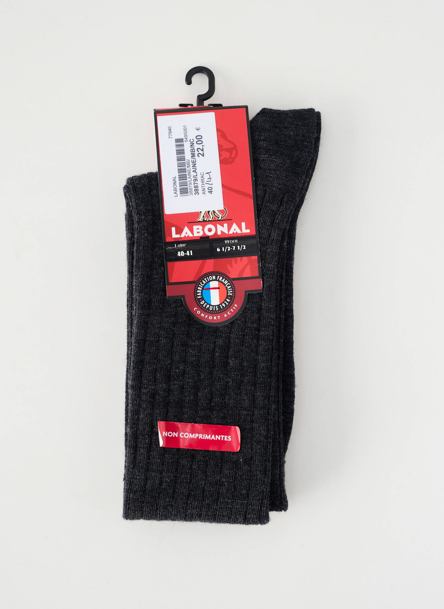 Kojinės tamprumas pilka LABONAL vyras