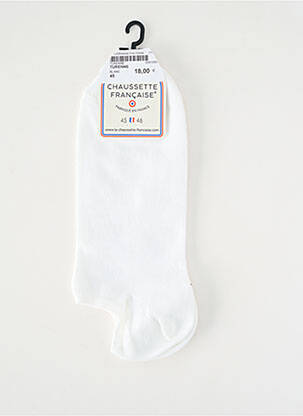 Kojinės tamprumas baltas LA CHAUSSETTE FRANÇAISE moteris