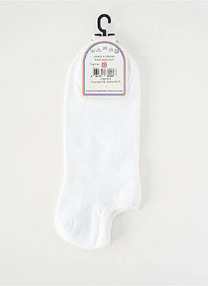 Kojinės tamprumas baltas LA CHAUSSETTE FRANÇAISE moteris