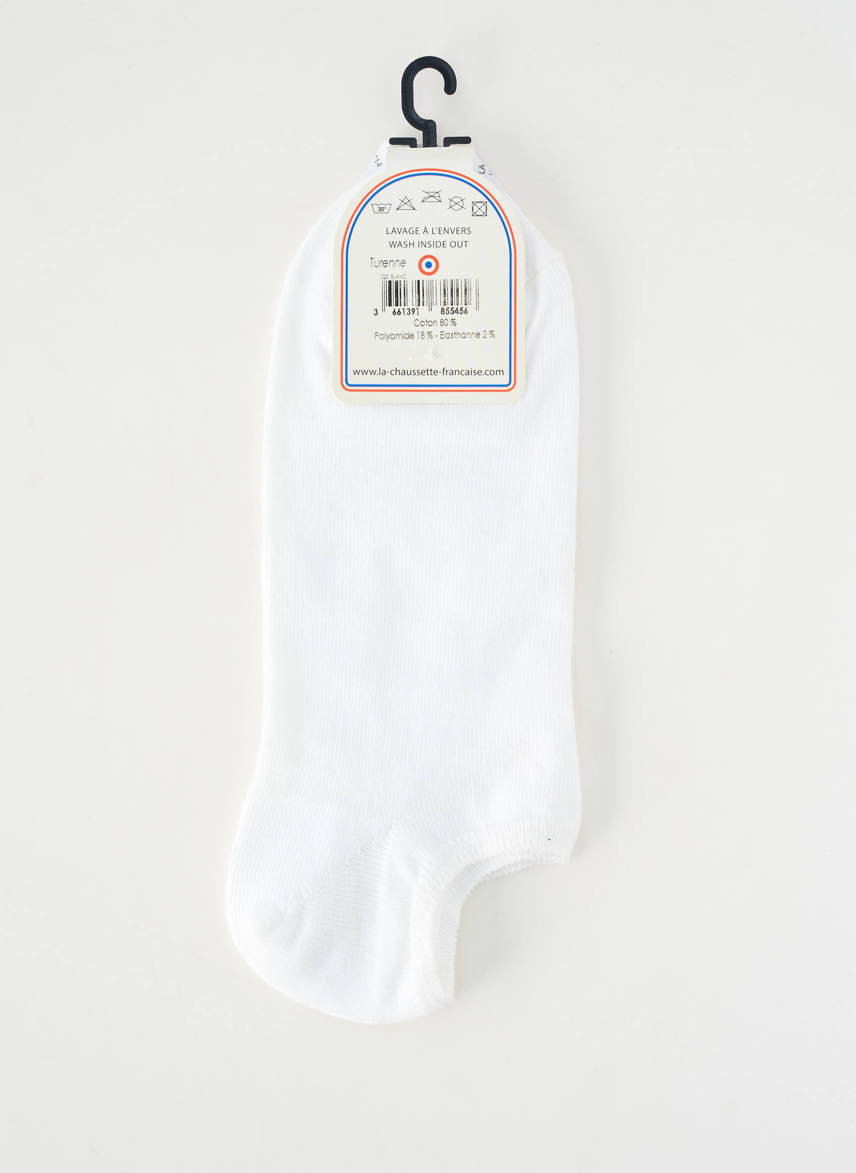 Kojinės tamprumas baltas LA CHAUSSETTE FRANÇAISE moteris