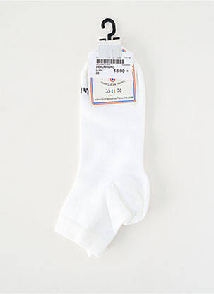 Kojinės tamprumas baltas LA CHAUSSETTE FRANÇAISE moteris