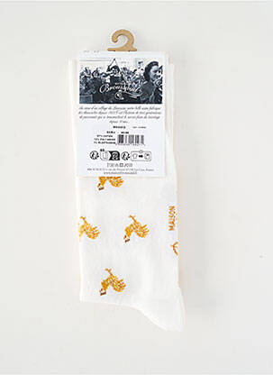 Kojinės tamprumas baltas MAISON BROUSSAUD moteris