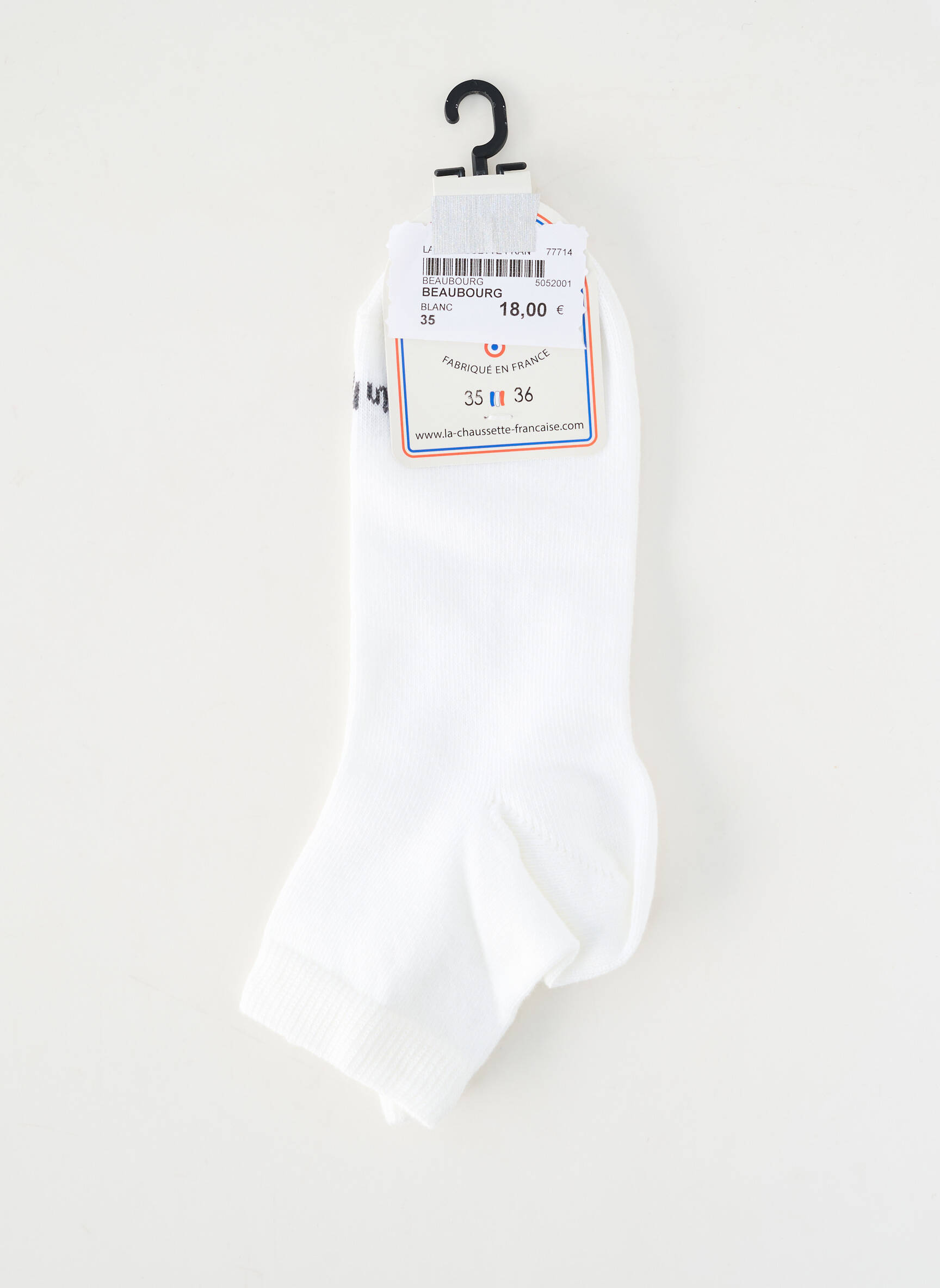 Kojinės tamprumas baltas LA CHAUSSETTE FRANÇAISE moteris