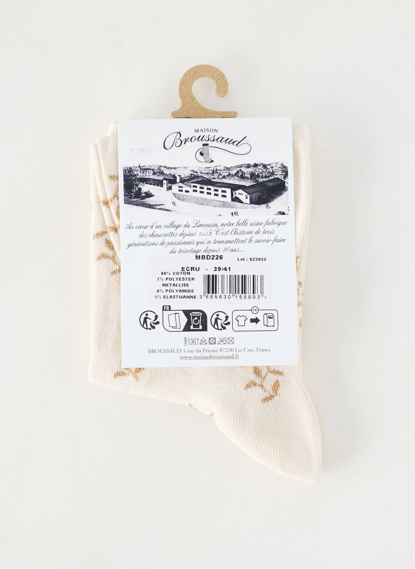 Kojinės fantazijos raštas bežinis MAISON BROUSSAUD moteris