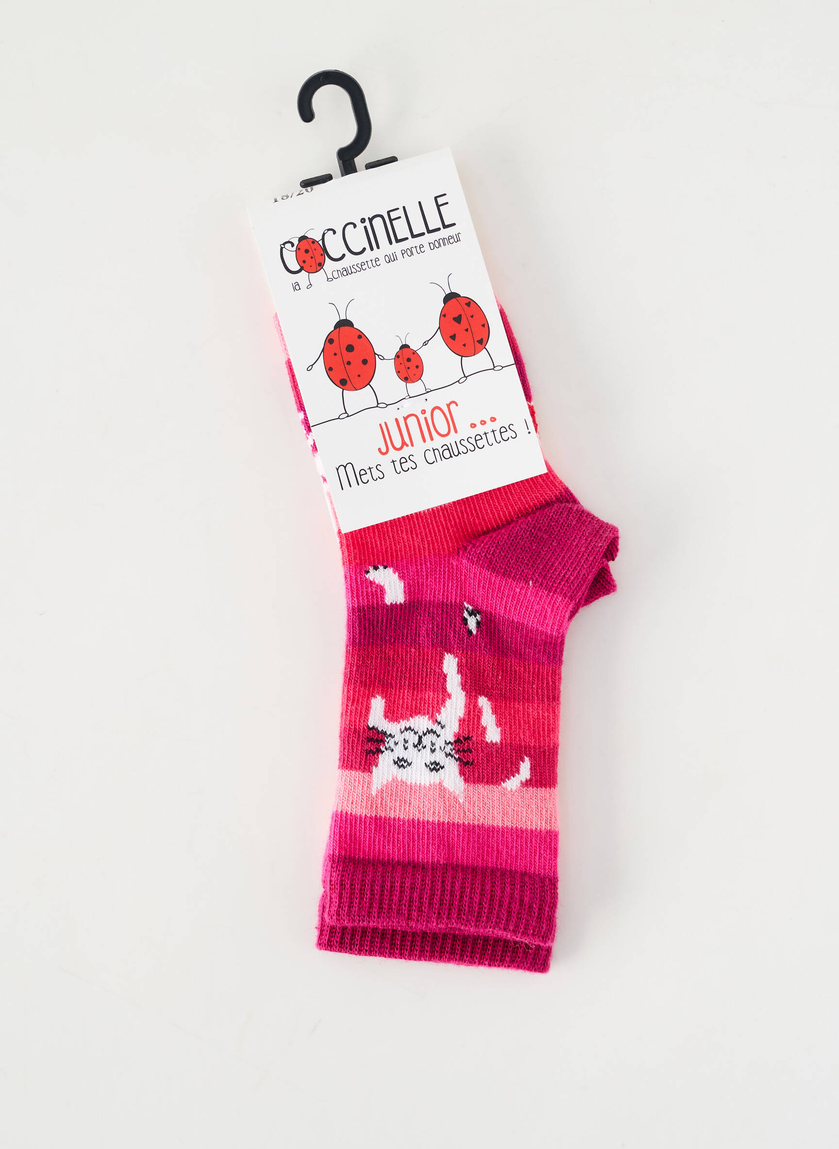 Kojinės gyvūnų raštas rožinė COCCINELLE mergina