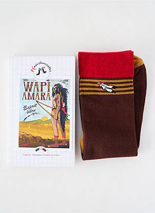Kojinės fantazijos raštas rudas M'MES CHAUSSETTES vyras