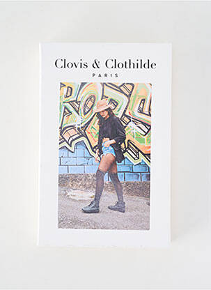 Kojinės fantazijos raštas juodas CLOVIS & CLOTHILDE moteris