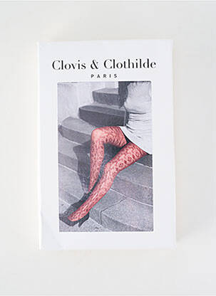 Kojinės tamprumas raudona CLOVIS & CLOTHILDE moteris