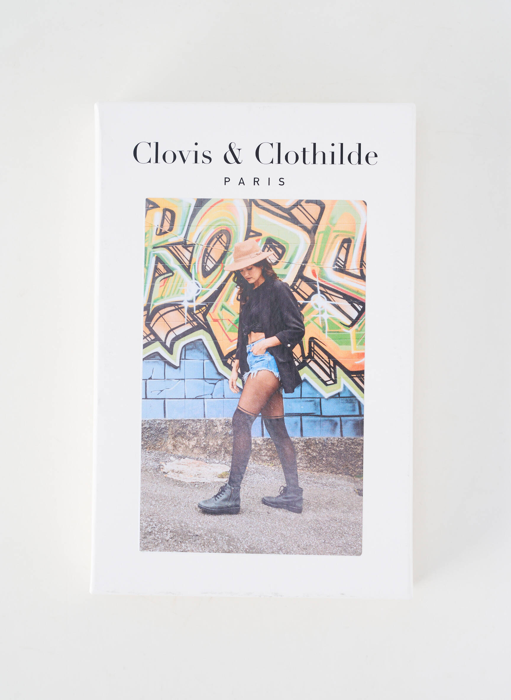 Kojinės fantazijos raštas juodas CLOVIS & CLOTHILDE moteris
