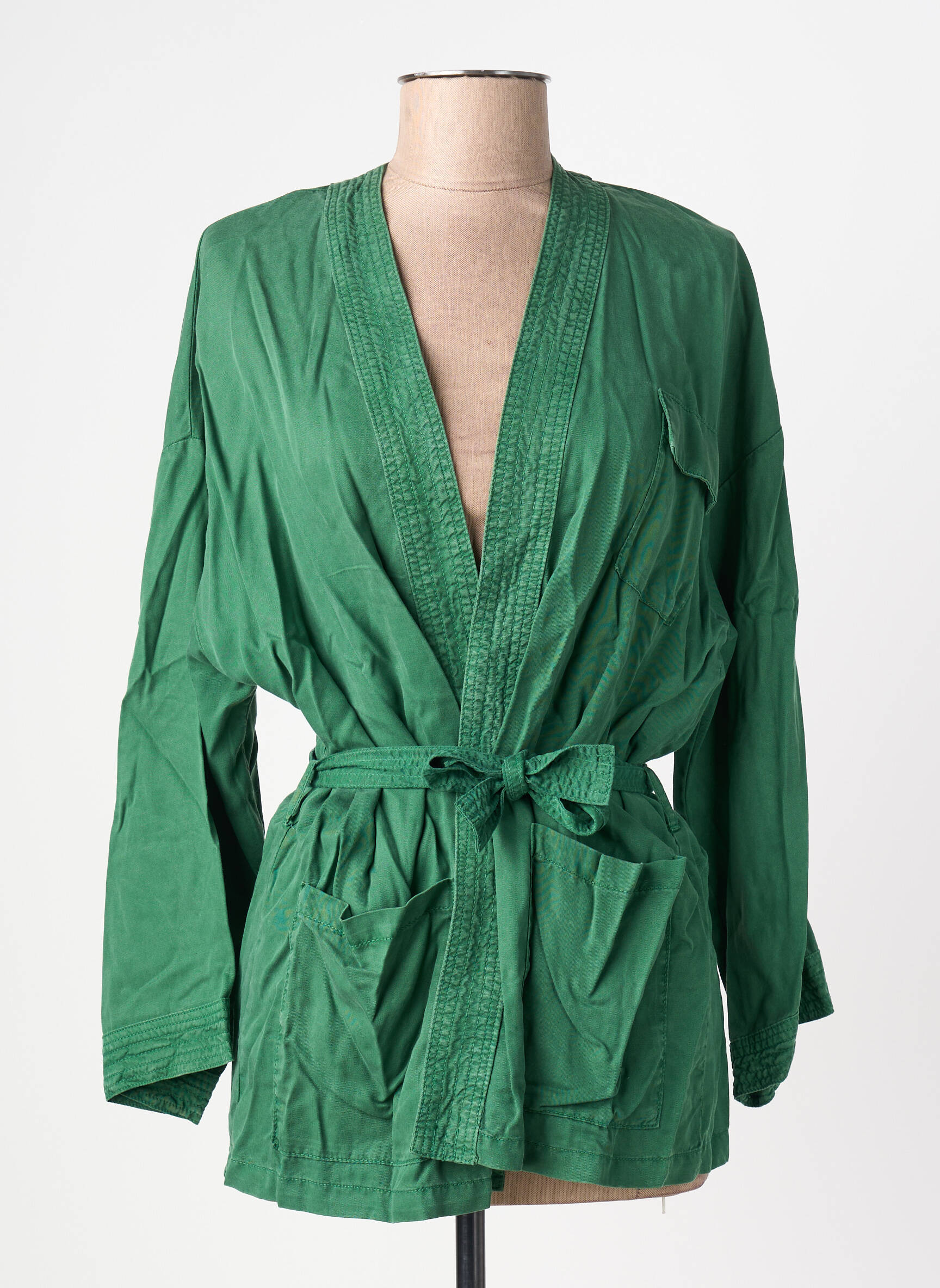 Kimono striukė col v žalias LOLA ESPELETA moteris