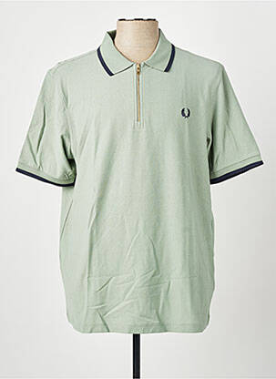 Polo jersey audinys trumpas rankovės žalias FRED PERRY vyras