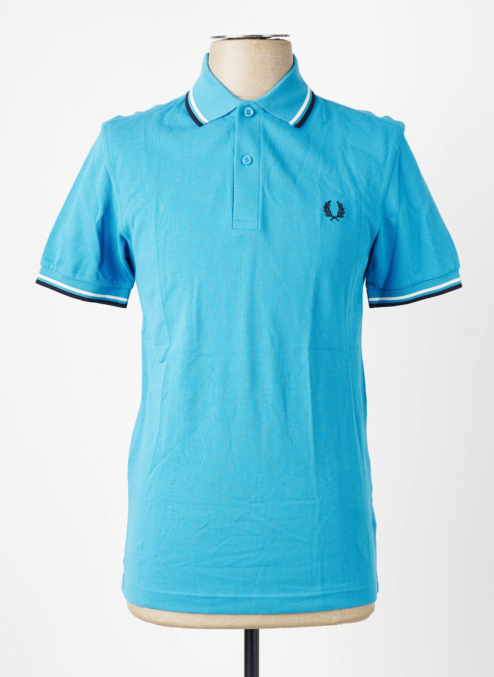 Polo tamprumas trumpas rankovės mėlyna FRED PERRY vyras