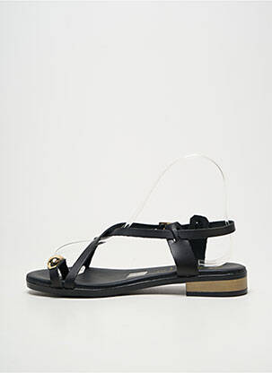 Šlepetės satino audinys plokščias kulnas iki 3 cm juodas OH ! MY SANDALS moteris