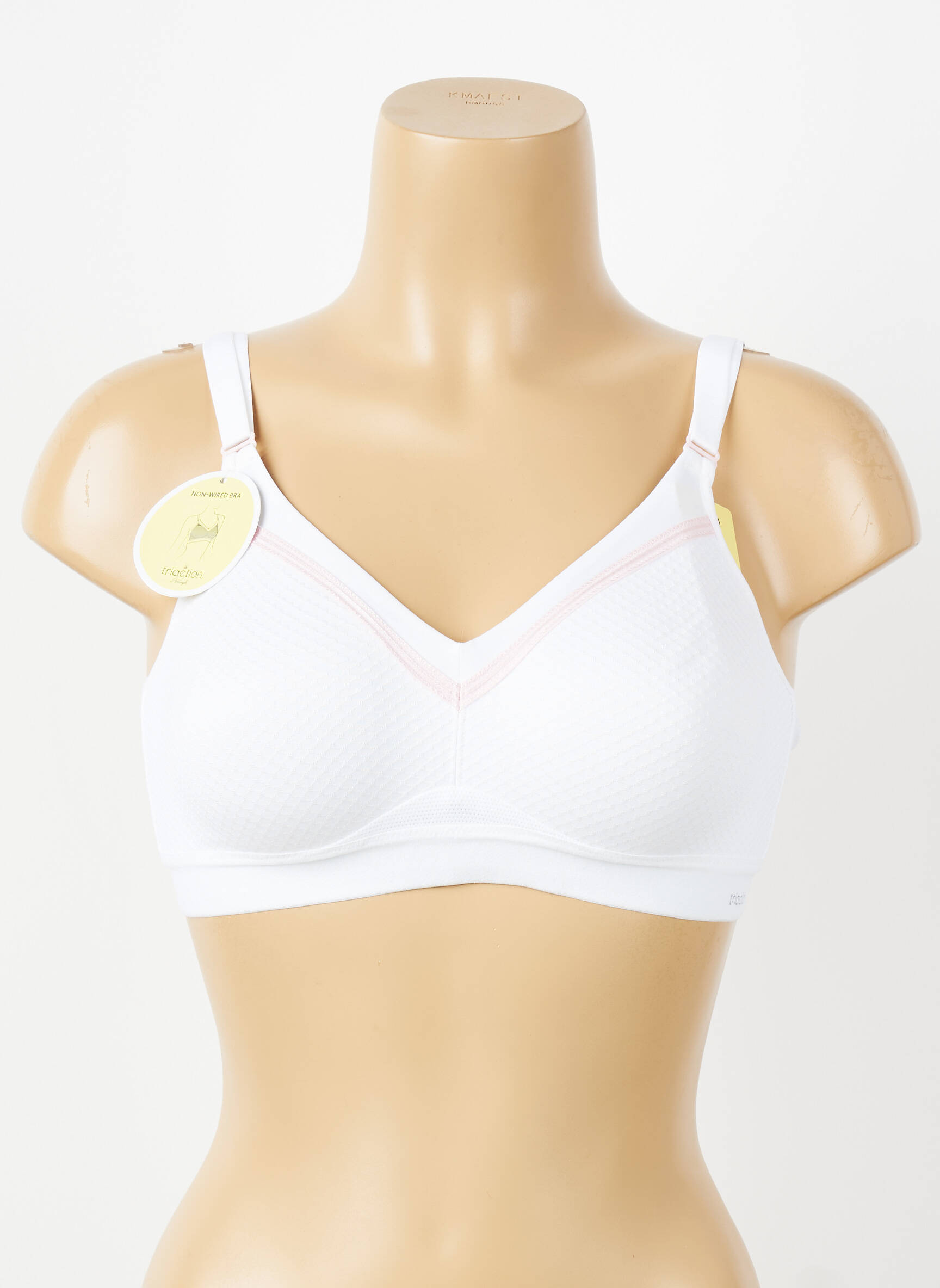 Liemenėlė be rėmo pilnas palaikantis liemenėlės viršus baltas TRIACTION BY TRIUMPH moteris