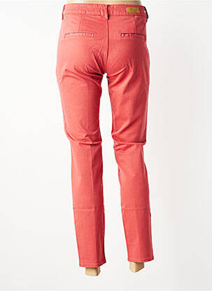 Chino kelnė uždarymas su užtrauktuku po mygtuku uždengimu normala dydis rožinė HAPPY moteris
